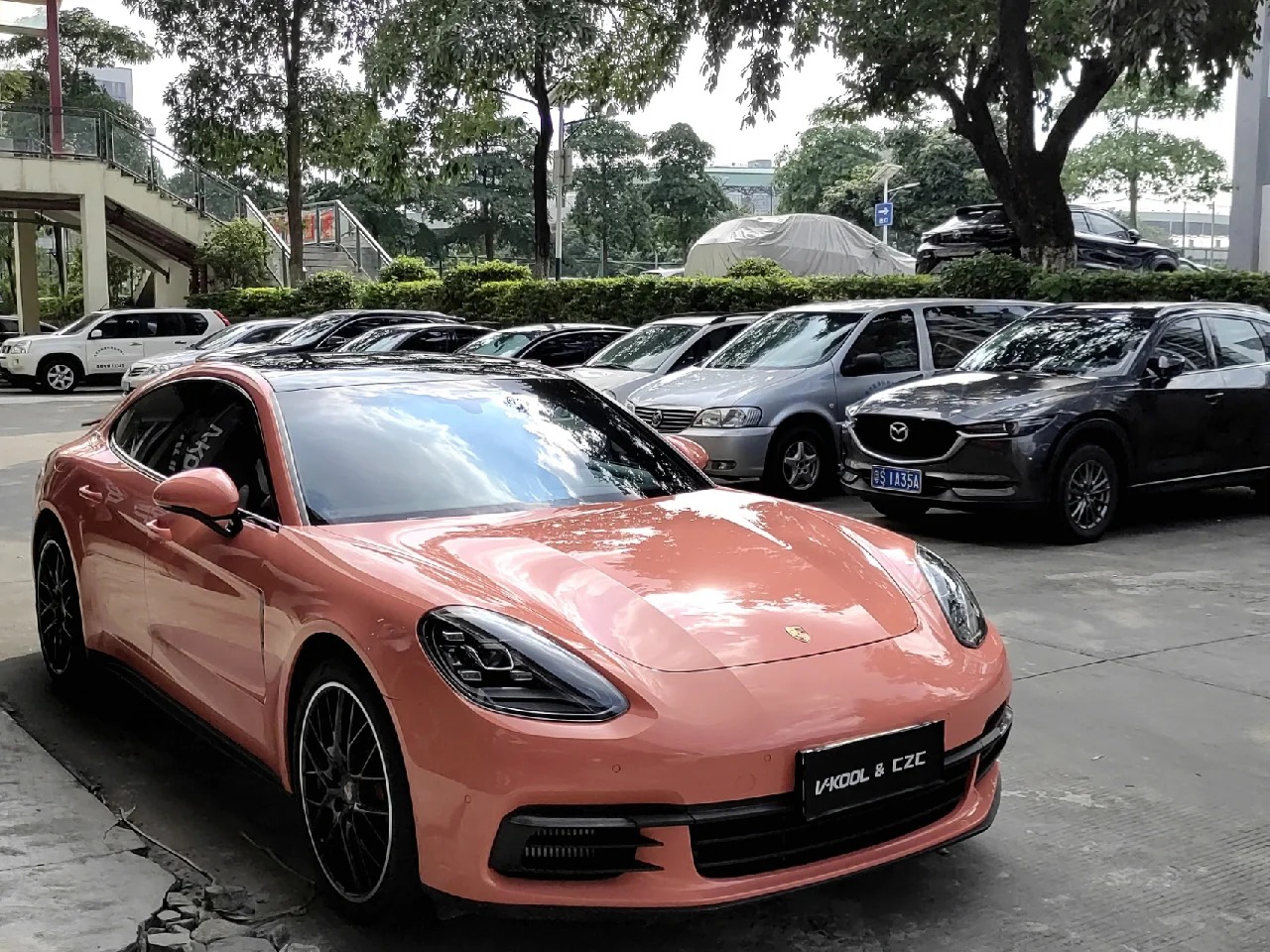 Gloss Coral Orange Car Vinyl Wrap review 2