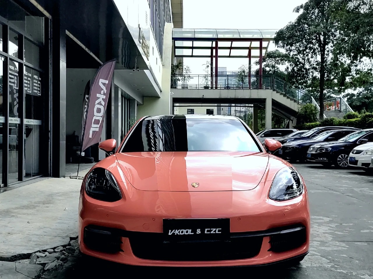 Gloss Coral Orange Car Vinyl Wrap review 1