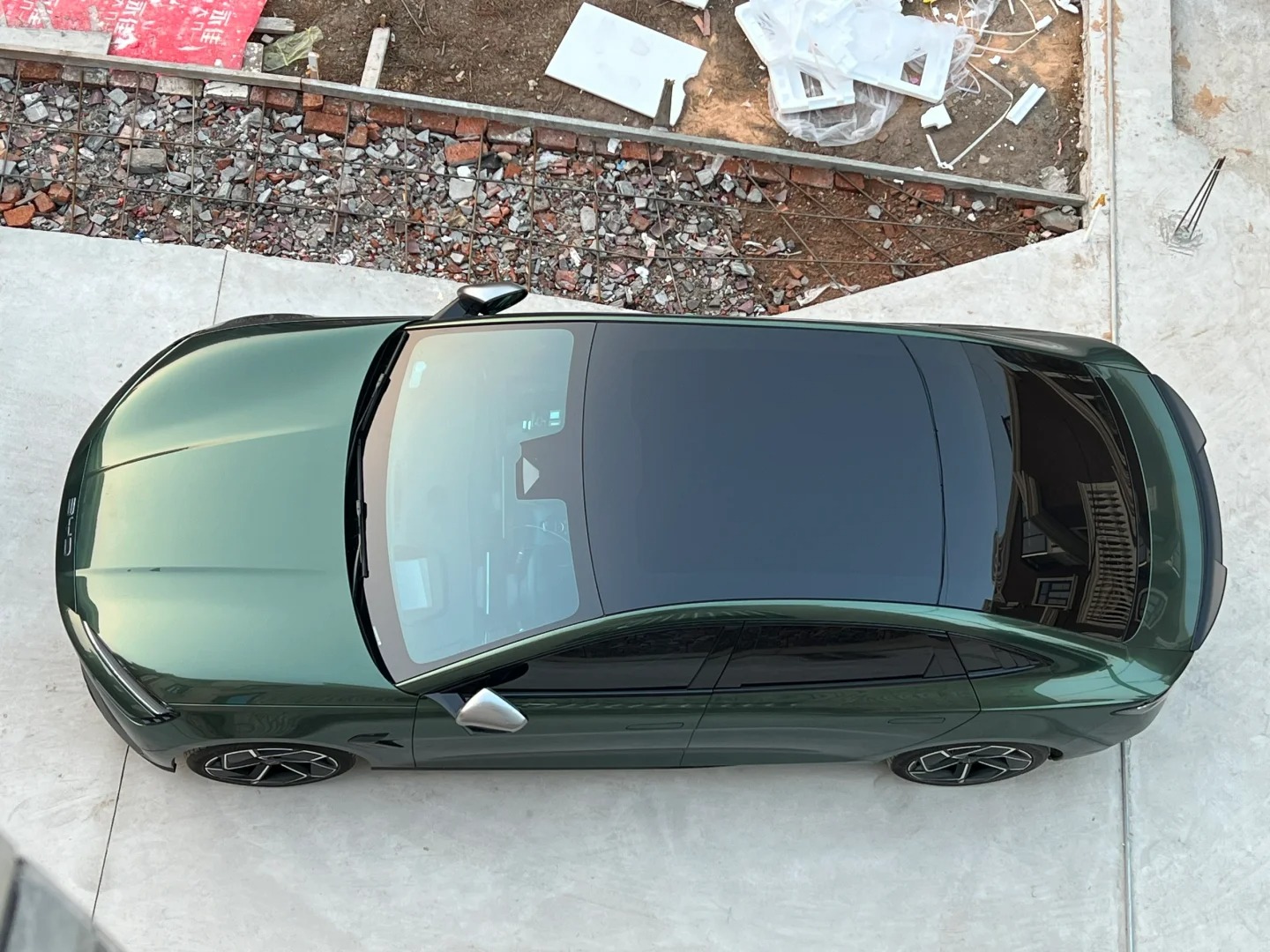 PET Gloss Metallic Midnight Green Car Vinyl Wrap review ASfg 02