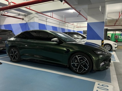 PET Gloss Metallic Midnight Green Car Vinyl Wrap review 
