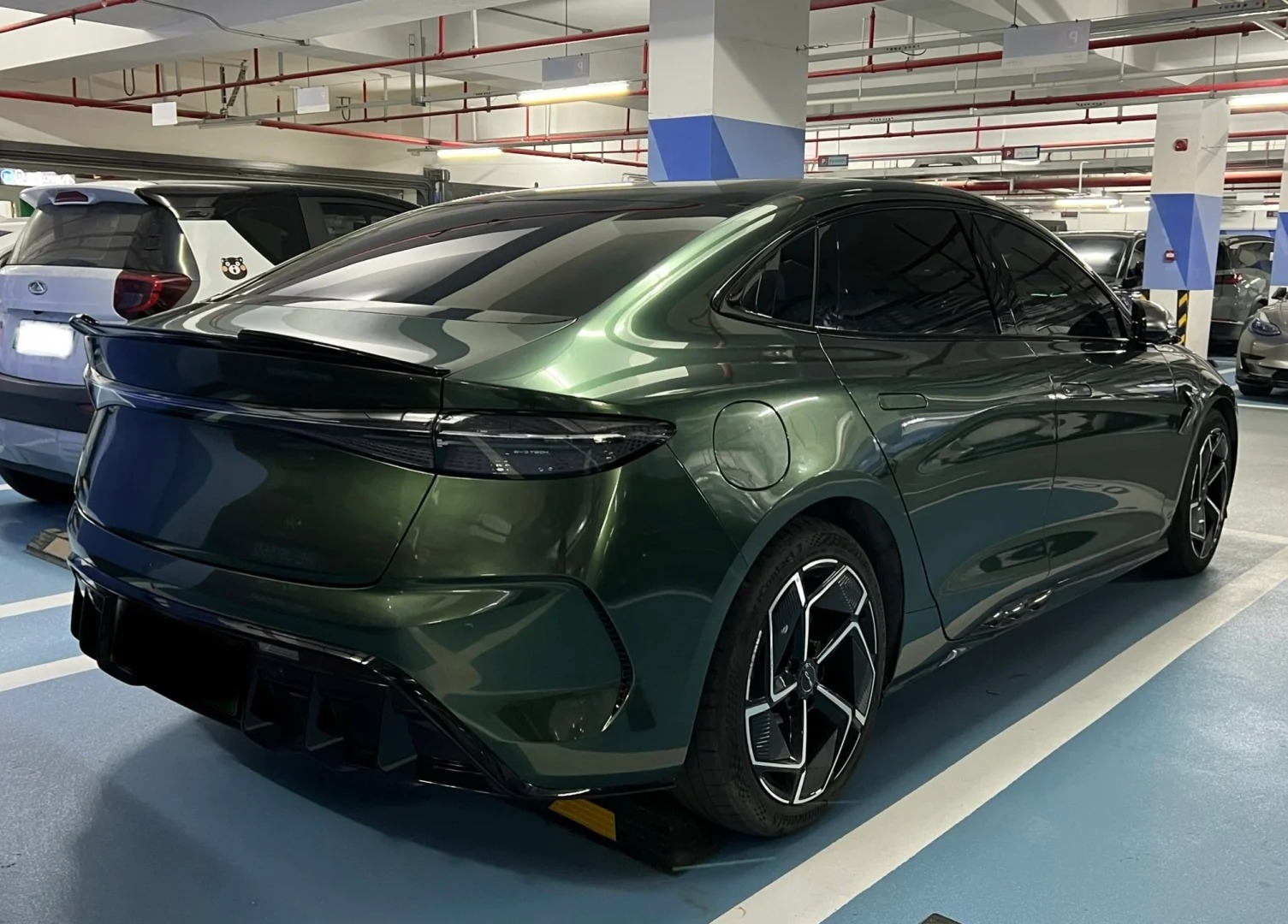 PET Gloss Metallic Midnight Green Car Vinyl Wrap review Djykj 02