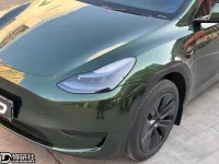 PET Gloss Metallic Midnight Green Car Vinyl Wrap review 1
