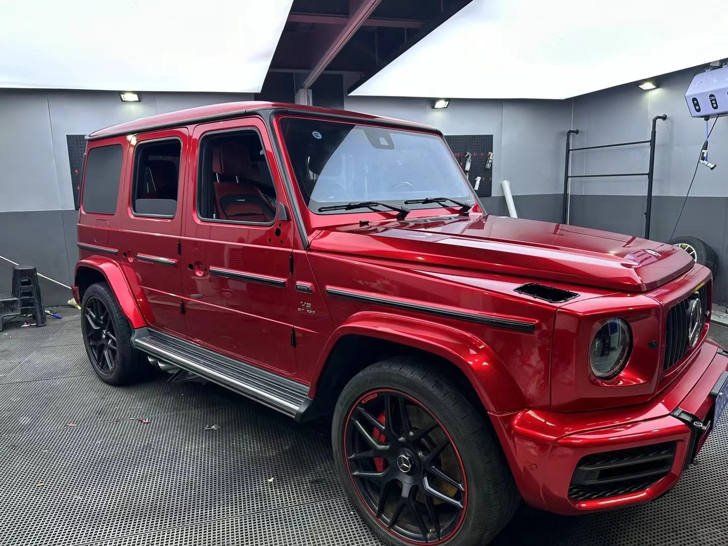 PET Super Gloss Liquid Ruby Red Car Vinyl Wrap review sdas