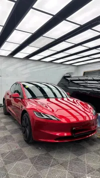 PET Super Gloss Liquid Ruby Red Car Vinyl Wrap review 1