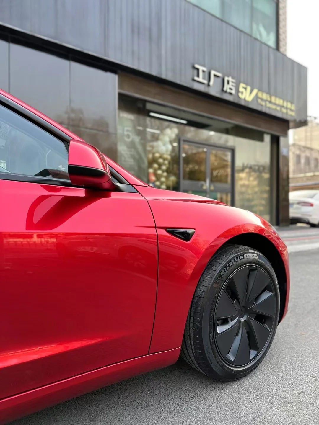 PET Super Gloss Liquid Ruby Red Car Vinyl Wrap review mlkjoi 03