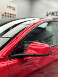 PET Super Gloss Liquid Ruby Red Car Vinyl Wrap review 1
