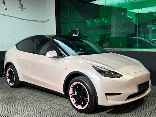 Macaron Peach Pink Car Vinyl Wrap review 