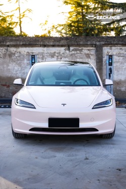 Macaron Peach Pink Car Vinyl Wrap review niij 02