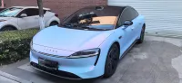 Tesla PET Matte Pink Blue Car Vinyl Wrap review 0