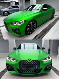 Matte Chrome Green Car Vinyl Wrap review 0
