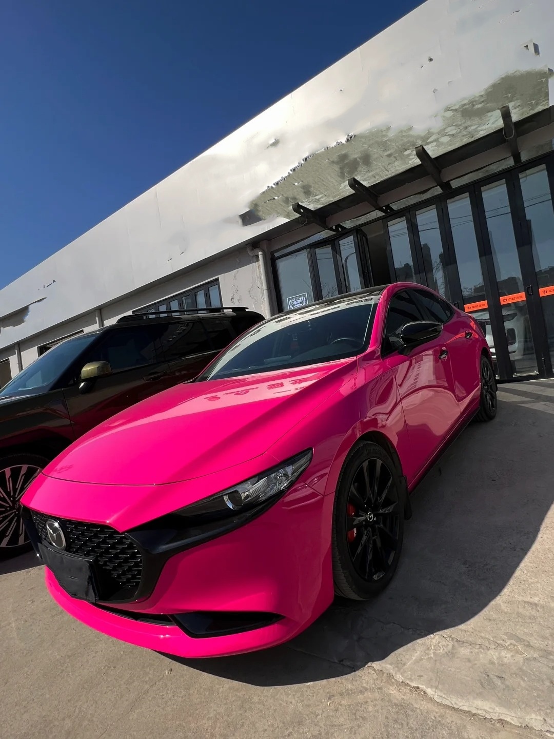 Glossy Crystal Rose Red Car Vinyl Wrap review 0