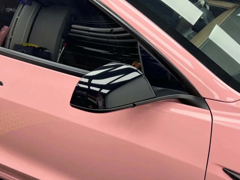 Gloss Rouge Pink Car Vinyl Wrap review bjih 02
