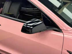Gloss Rouge Pink Car Vinyl Wrap review bjih 02