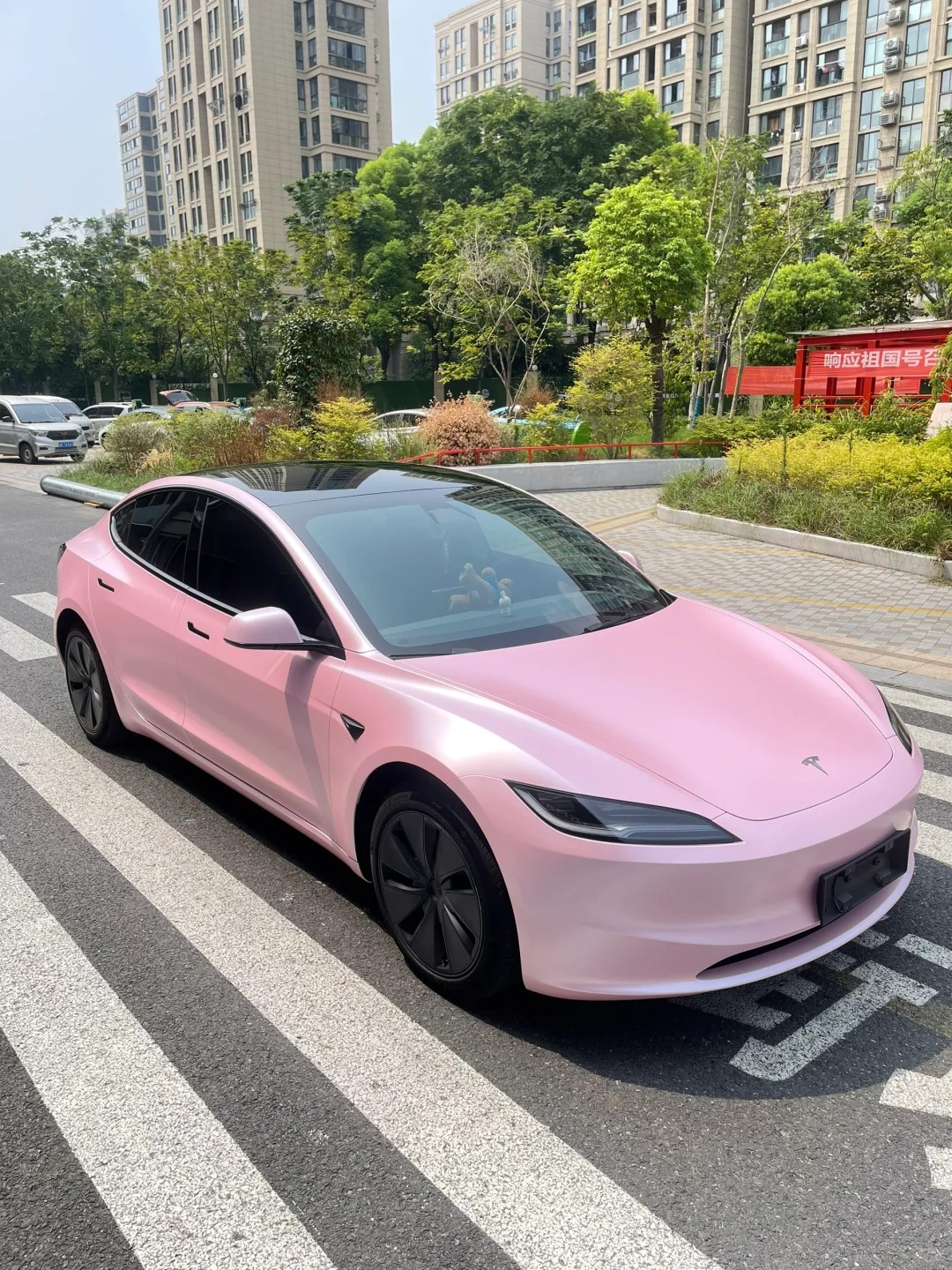 Matte Pure Metal Cherry Pink Car Vinyl Wrap review rfth 01