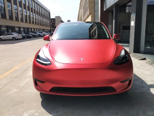 PET Matte Metallic Ceramics Red Car Vinyl Wrap review 