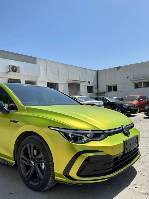 Pure Metal Lemon Green Car Vinyl Wrap review 