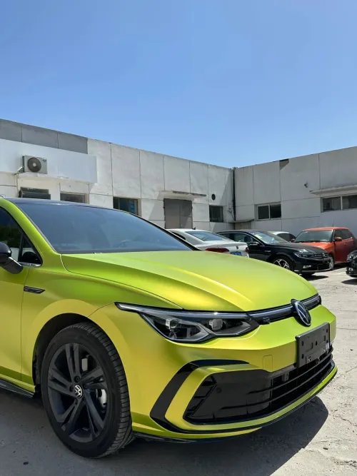 Pure Metal Lemon Green Car Vinyl Wrap review 