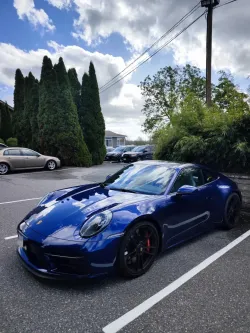 Porsche BMW Gloss PET Gentian Blue Car Vinyl Wrap review dsgth 02