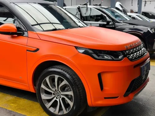Matte Diamond Gold Orange Car Vinyl Wrap review 