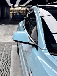 TPU Glossy Meisen Blue Car Vinyl Wrap review 0