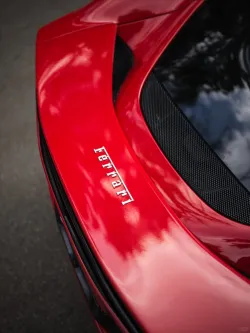 Super Gloss Ferrari Red Car Vinyl Wrap review afre 02