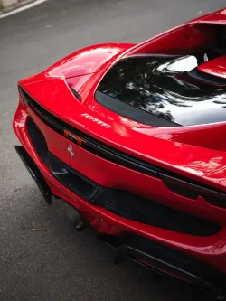 Super Gloss Ferrari Red Car Vinyl Wrap review afre 01