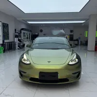 Gloss Urban Bamboo Green Car Vinyl Wrap review 0