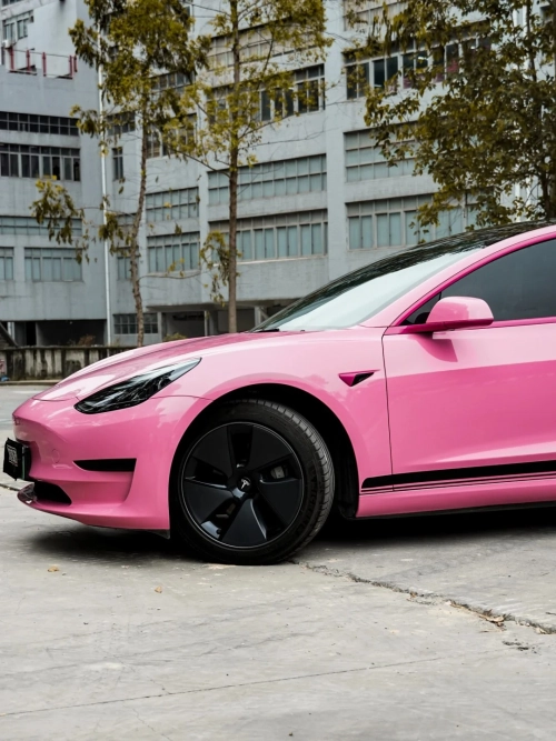 Gloss Crystal Light Pink Car Vinyl Wrap review 