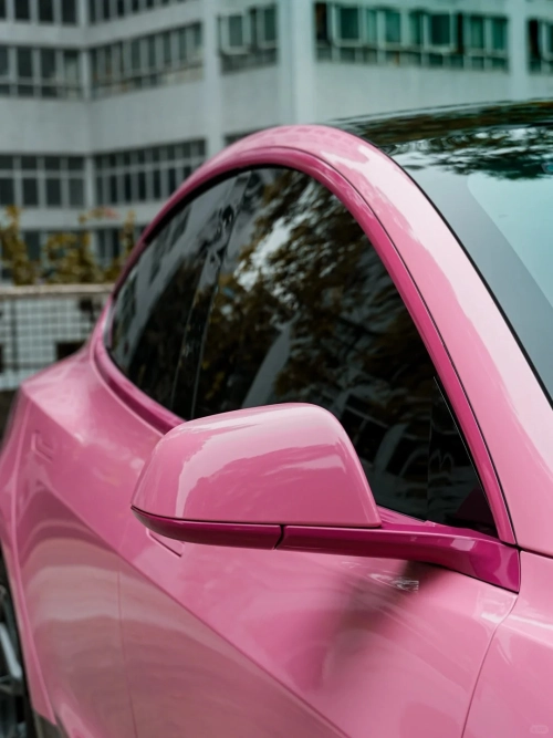 Gloss Crystal Light Pink Car Vinyl Wrap review 