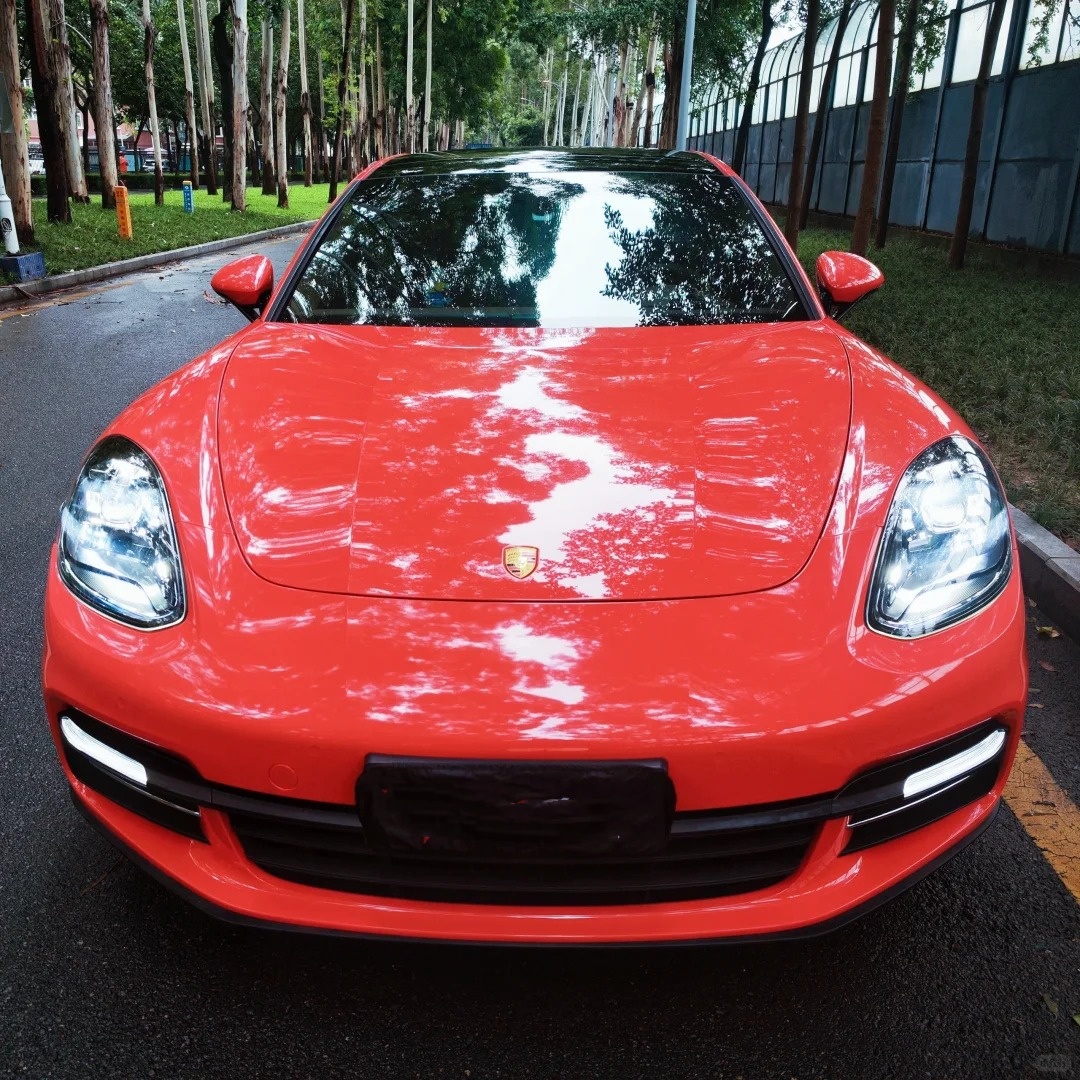 Super Gloss Lava Orange Car Vinyl Wrap [Porsche OEM Color] review 1