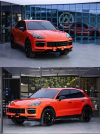 Super Gloss Lava Orange Car Vinyl Wrap [Porsche OEM Color] review 1