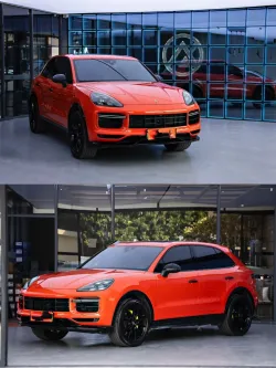 Super Gloss Lava Orange Car Vinyl Wrap [Porsche OEM Color] review dvgngfsn 02