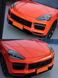 Super Gloss Lava Orange Car Vinyl Wrap [Porsche OEM Color] review 0