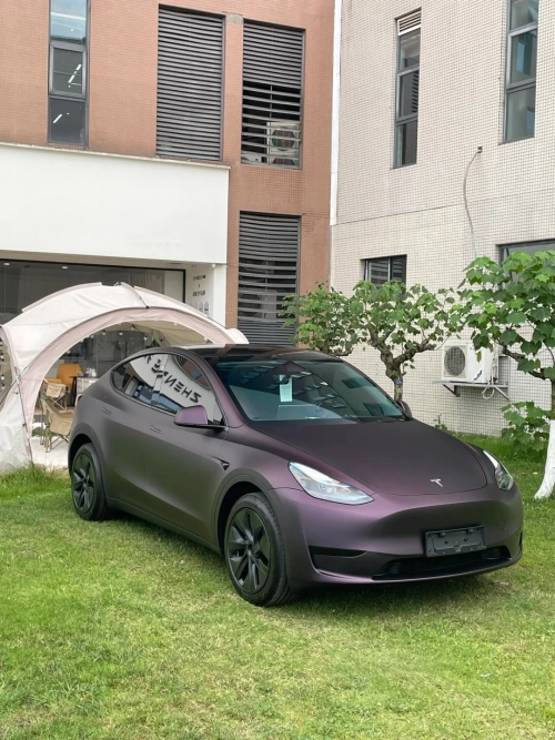 Matte Dark Purple Vinyl Wrap Car Wrap review 