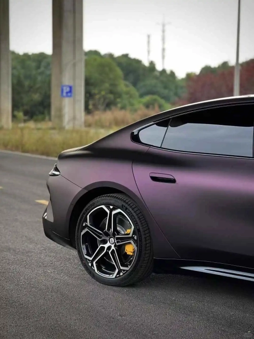 Matte Dark Purple Vinyl Wrap Car Wrap review 