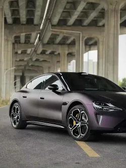 Matte Dark Purple Vinyl Wrap Car Wrap review vulm;g 02