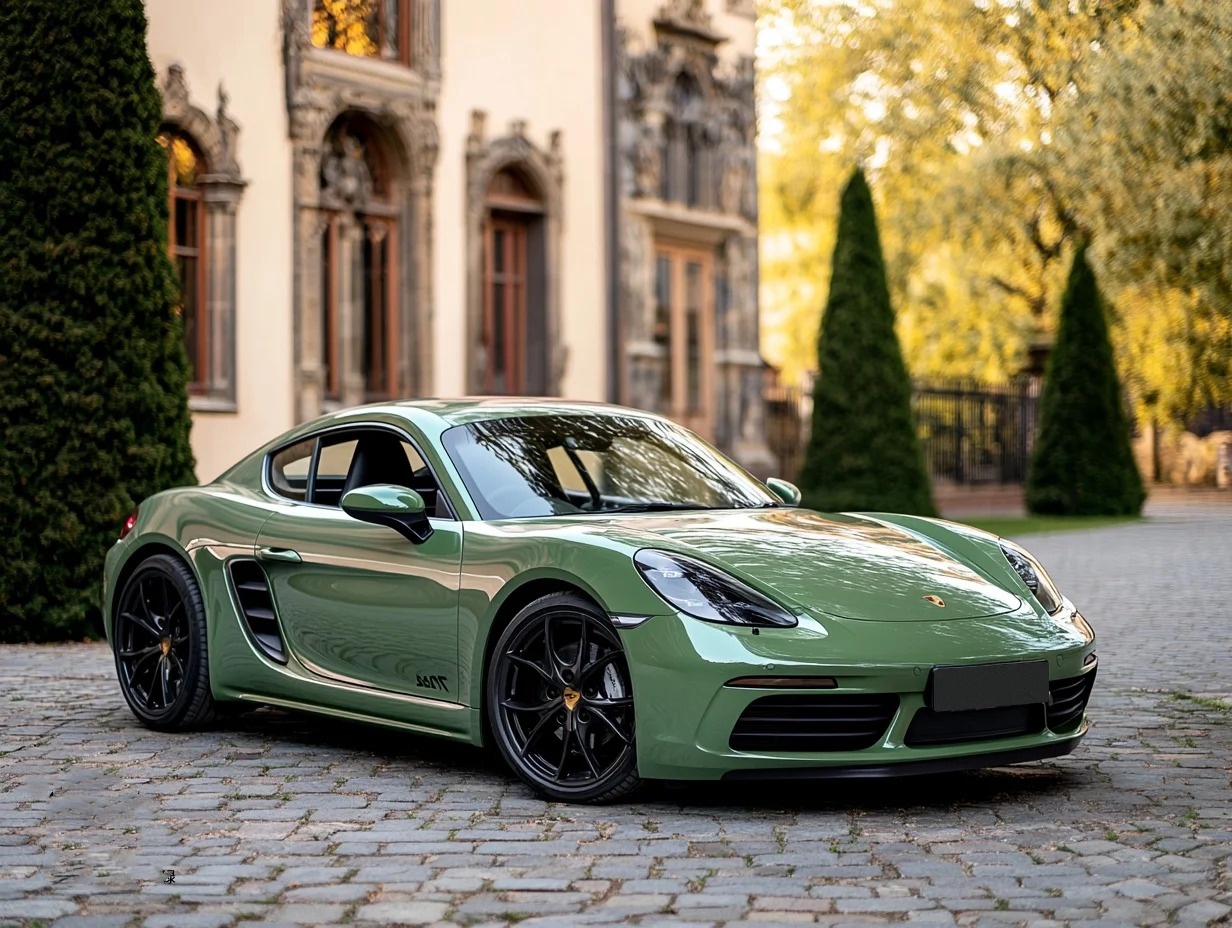 Porsche Weng Green Car Vinyl Wrap review fhsfvf 02