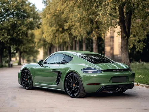 Porsche Weng Green Car Vinyl Wrap review 