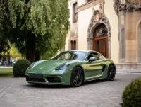 Porsche Weng Green Car Vinyl Wrap review 1