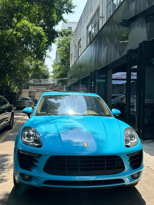 Sparkle Sky Blue Car Vinyl Wrap review 