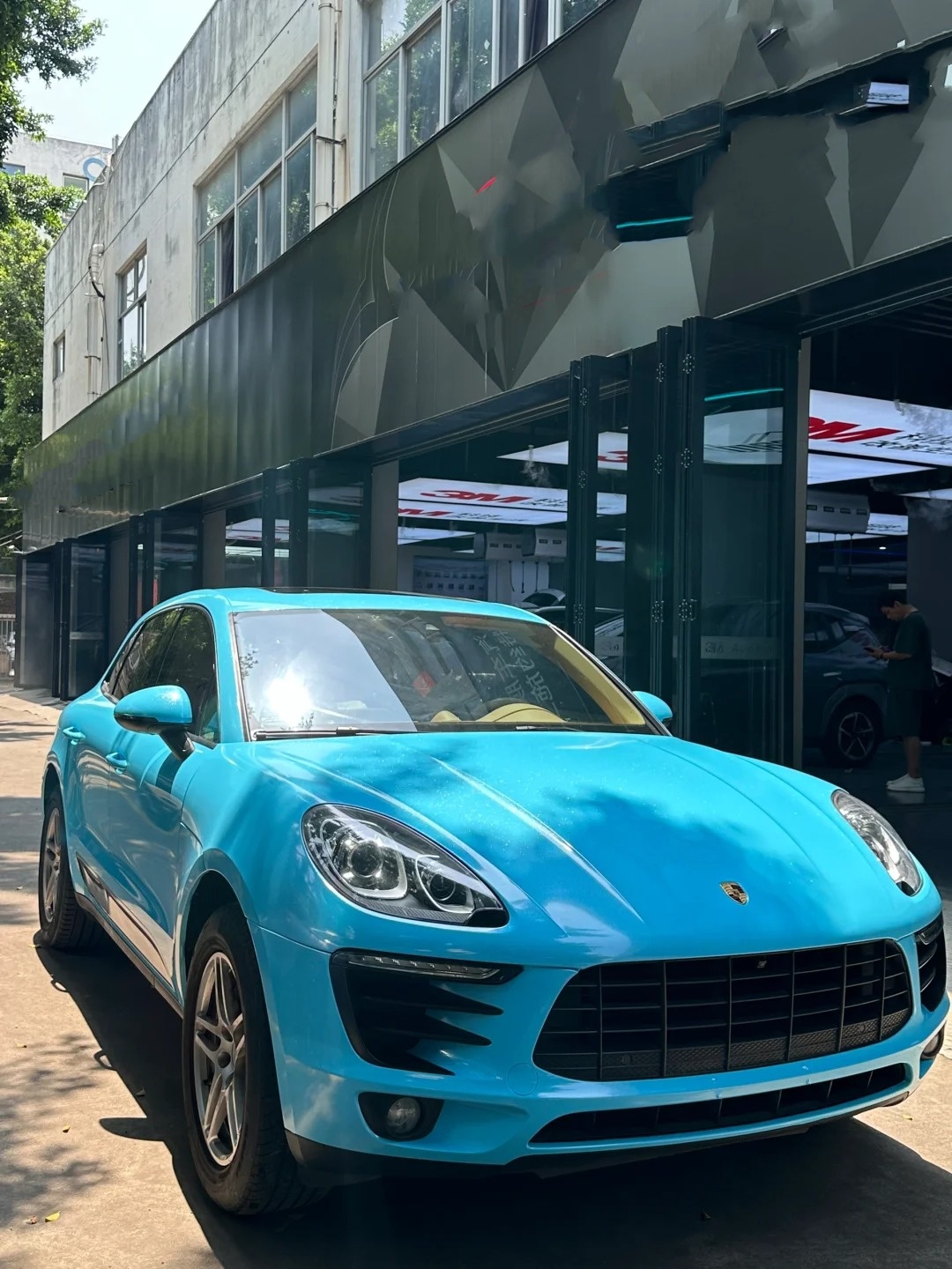 Sparkle Sky Blue Car Vinyl Wrap review frgreht 02