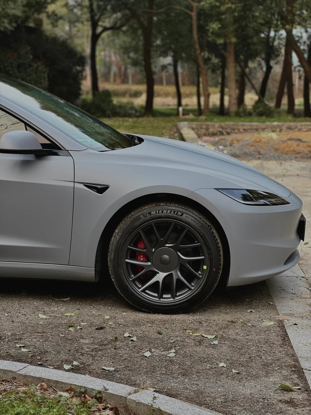 Matte Flat Dark Grey Car Vinyl Wrap review vhjv 02