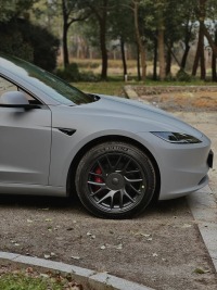 Matte Flat Dark Grey Car Vinyl Wrap review 1