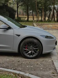 Matte Flat Dark Grey Car Vinyl Wrap review 1
