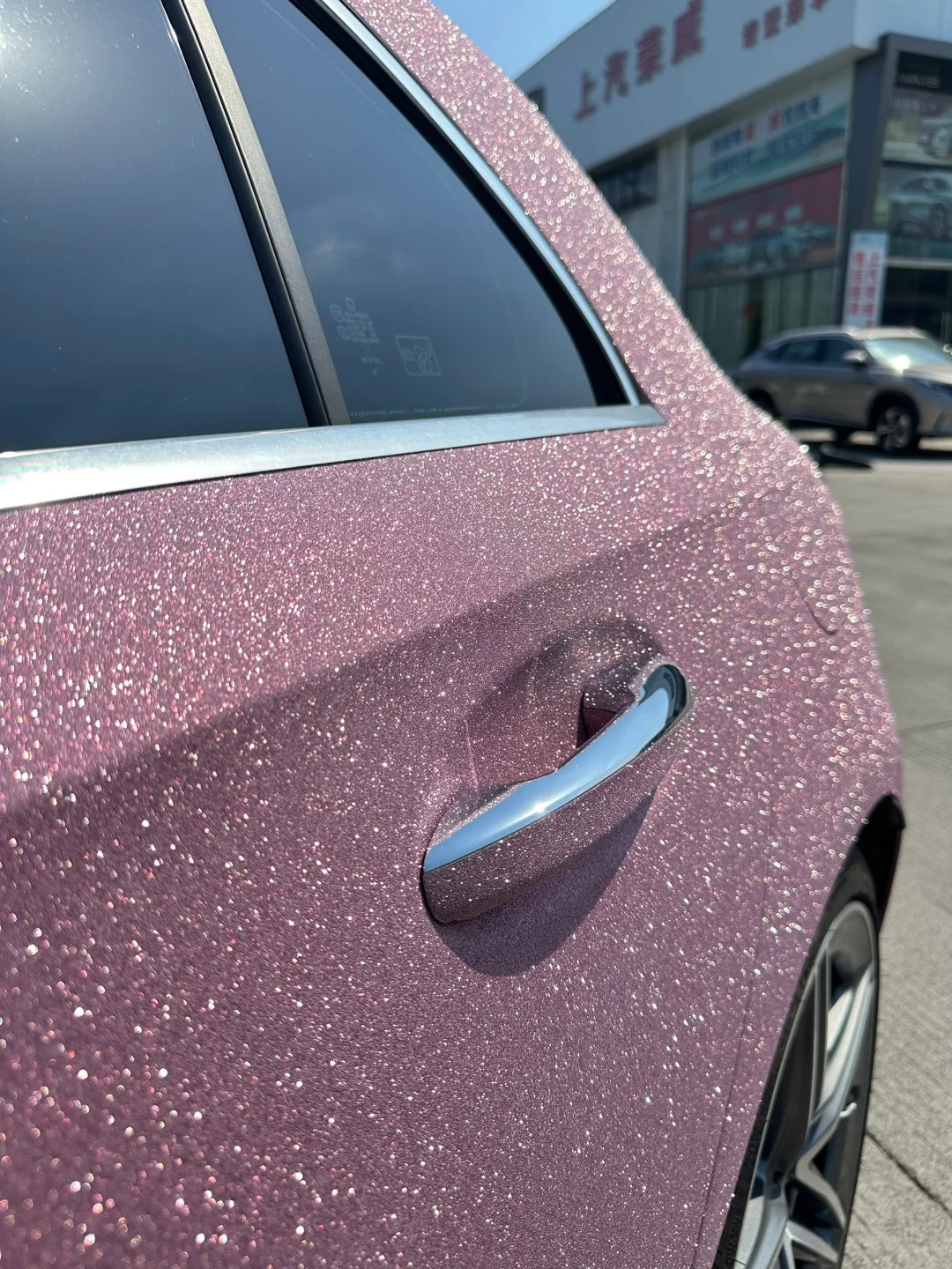Super Diamond Pink Car Vinyl Wrap review gjh 01