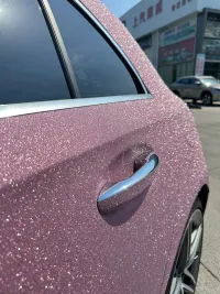 Super Diamond Pink Car Vinyl Wrap review 0