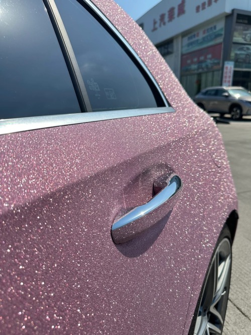 Super Diamond Pink Car Vinyl Wrap review 