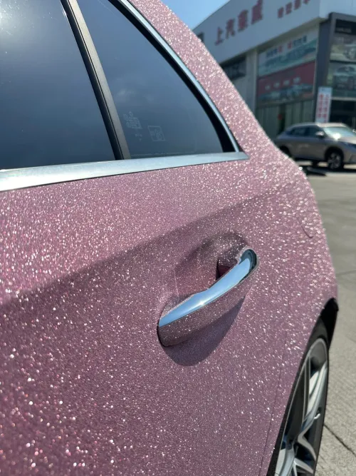 Super Diamond Pink Car Vinyl Wrap review 