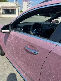 Super Diamond Pink Car Vinyl Wrap review 1