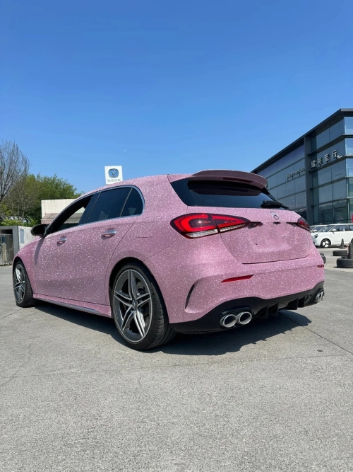 Super Diamond Pink Car Vinyl Wrap review 